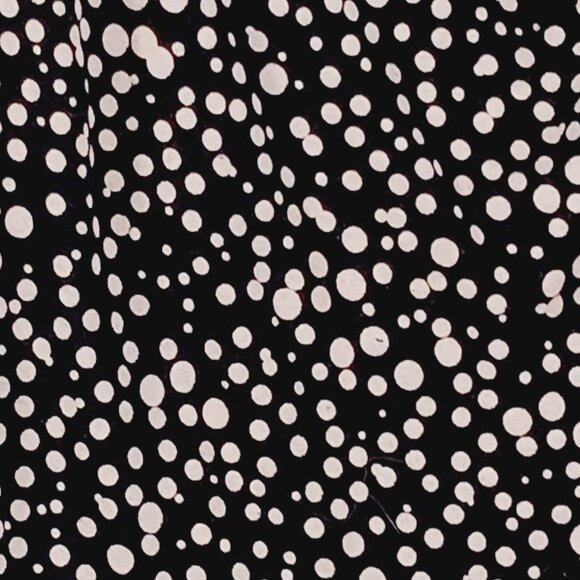 Boden,  Women's Top, Size 8, Black with Soft Pink Dots,  Lyocell and Wool Blend - Picture 2 of 16